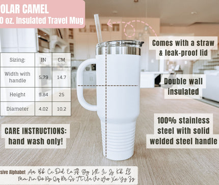 Custom Birth Month Flower 40oz Tumbler: Personalized Mom Gift