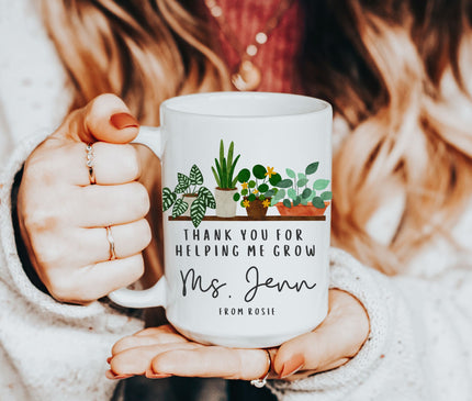 Personalized Teacher Mug: Thank You Gift