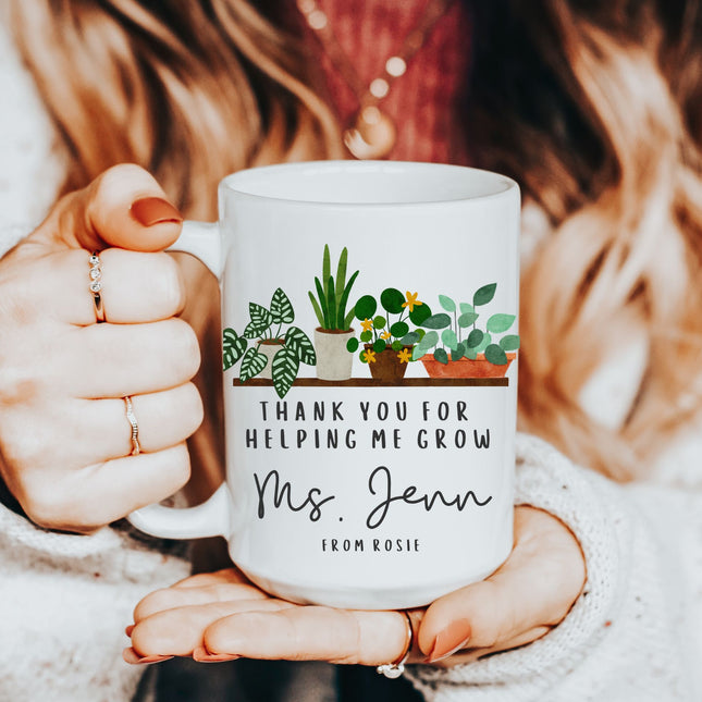 Personalized Teacher Mug: Thank You Gift