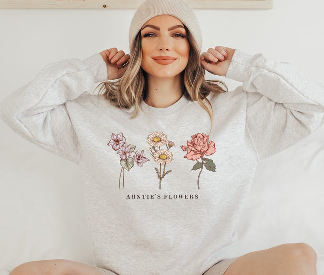 Custom Birth Month Flower Sweatshirt