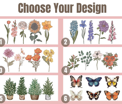 Personalized Teacher Tumbler: Floral 16oz Glass with Bamboo Lid