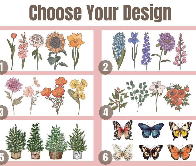 Personalized Teacher Tumbler: Floral 16oz Glass with Bamboo Lid